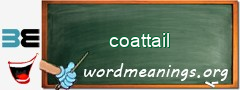 WordMeaning blackboard for coattail